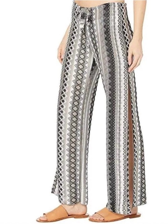 BECCA Other - NWT BECCA Split Leg Sexy Luxury Swim Coverup Pants Black/Gold Metallic (L)
